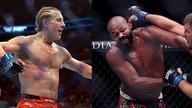 Paddy Pimblett (L), Jon Jones (R)