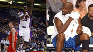 Jason Richardson (L), Michael Jordan (R)