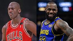Michael Jordan (L) and LeBron James (R)