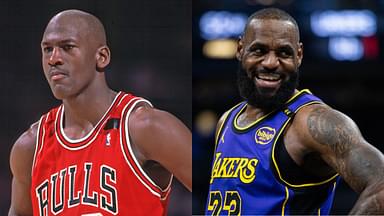 Michael Jordan (L) and LeBron James (R)