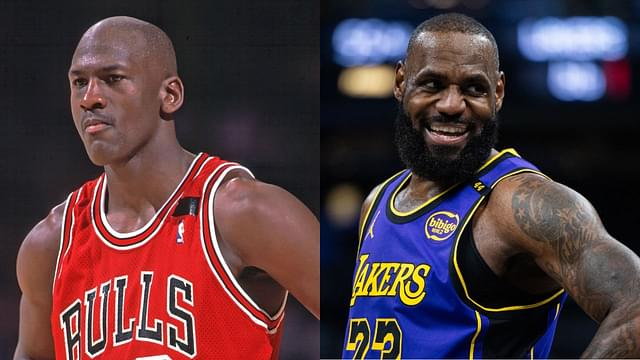 Michael Jordan (L) and LeBron James (R)