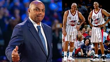 Charles Barkley (L) and Charles Barkley with Scottie Pippin (R)
