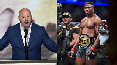 Dana White (L), Francis Ngannou (R)