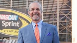 NASCAR announcer Kyle Petty at the Irwin Tools Night Race at Bristol Motor Speedway.