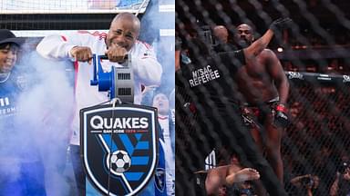 Daniel Cormier (L), Jon Jones (R)