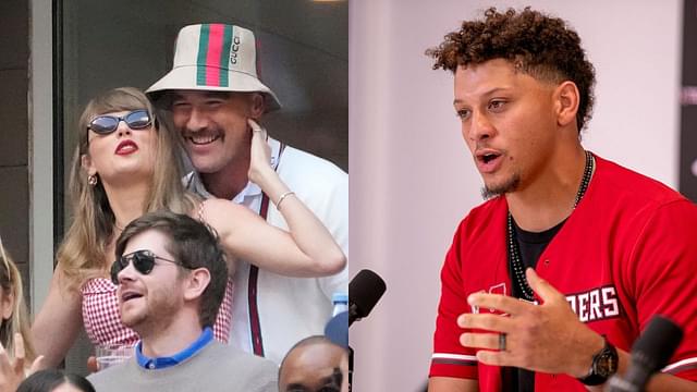 Travis Kelce, Taylor Swift and Patrick Mahomes