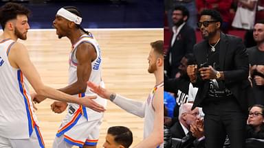 (L) Chet Holmgren, Shai Gilgeous-Alexander (R) Udonis Haslem