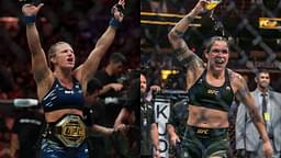 Kayla Harrison (L) and Amanda Nunes (R)