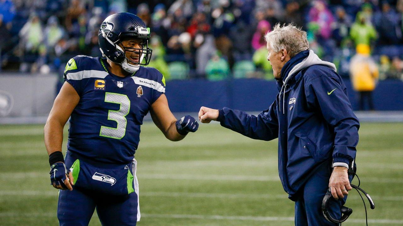 Russell Wilson and Pete Carroll