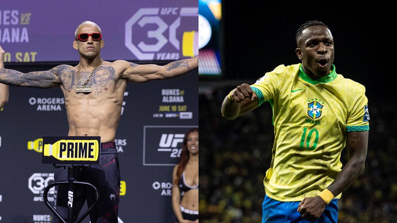 Charles Oliveira (L) and Vinicius Jr. (R)