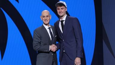 Adam Silver and Cooper Flagg