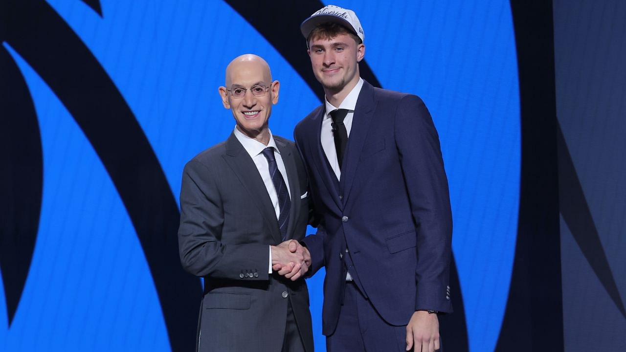 Adam Silver and Cooper Flagg
