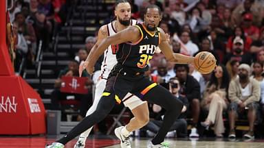 Kevin Durant and Dillon Brooks