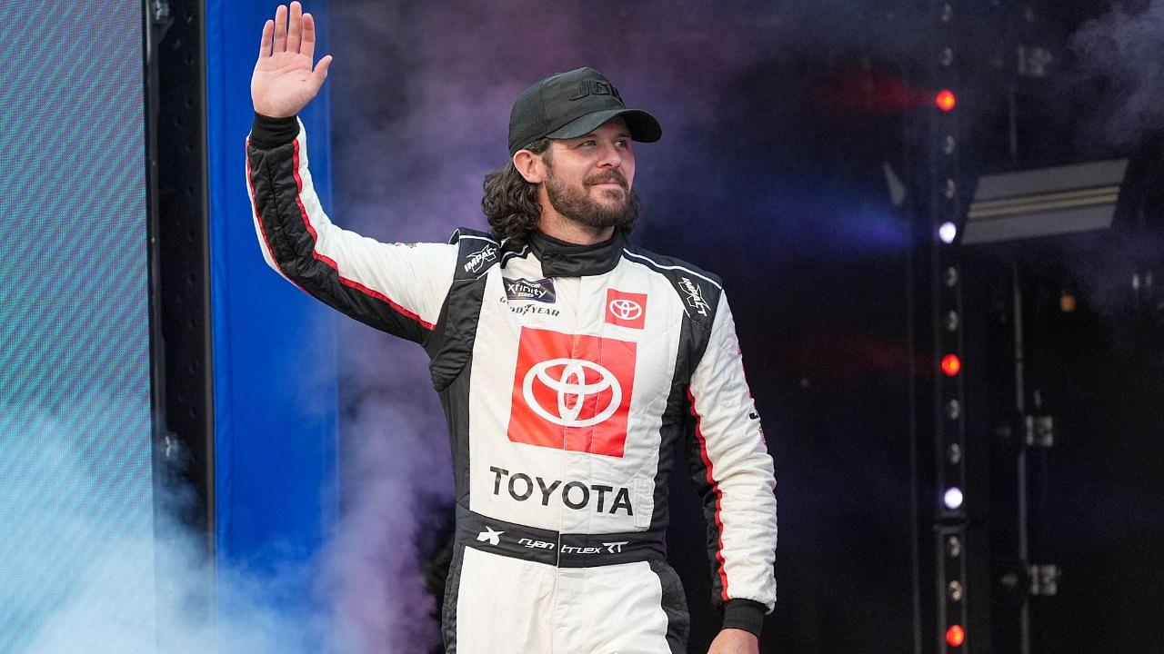 NASCAR Xfinity Series driver Ryan Truex (20) during driver introductions for the Food City 300 at Bristol Motor Speedway.