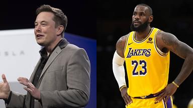 Elon Musk (L) and LeBron James (R)
