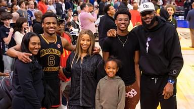 LeBron James family photo