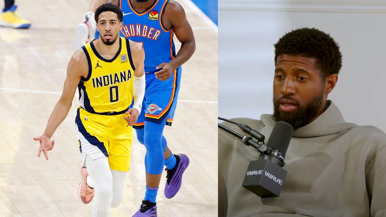 Tyrese Haliburton (L) and Paul George (R)Reflecting on His Injuries, Paul George Gives a Possible Explanation for the Rise of Soft Tissue Injuries in the NBA