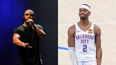 Drake (L) and Shai Gilgeous-Alexander (R)