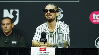 Sean O™Malley is seen during the UFC 316 press conference at Prudential Center