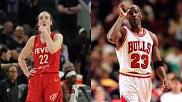 Caitlin Clark (L) and Michael Jordan (R)