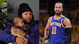 Jalen Brunson with his daughter