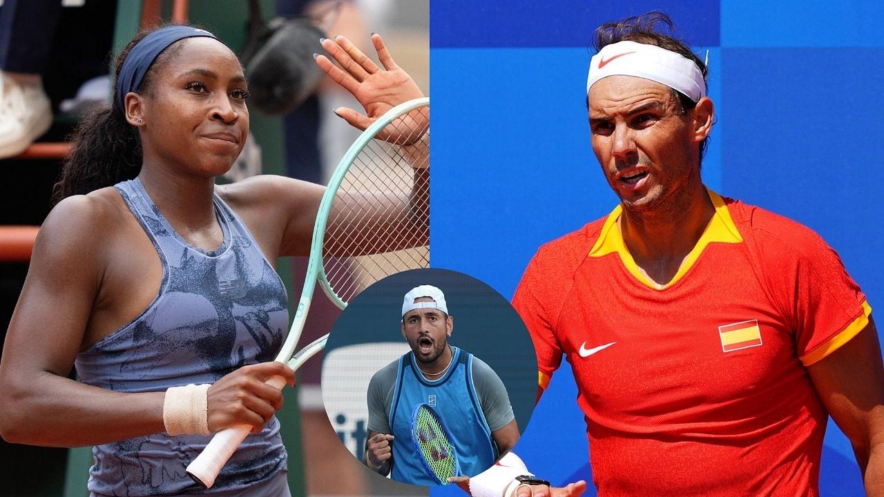 Coco Gauff, Nick Kyrgios, Rafael Nadal