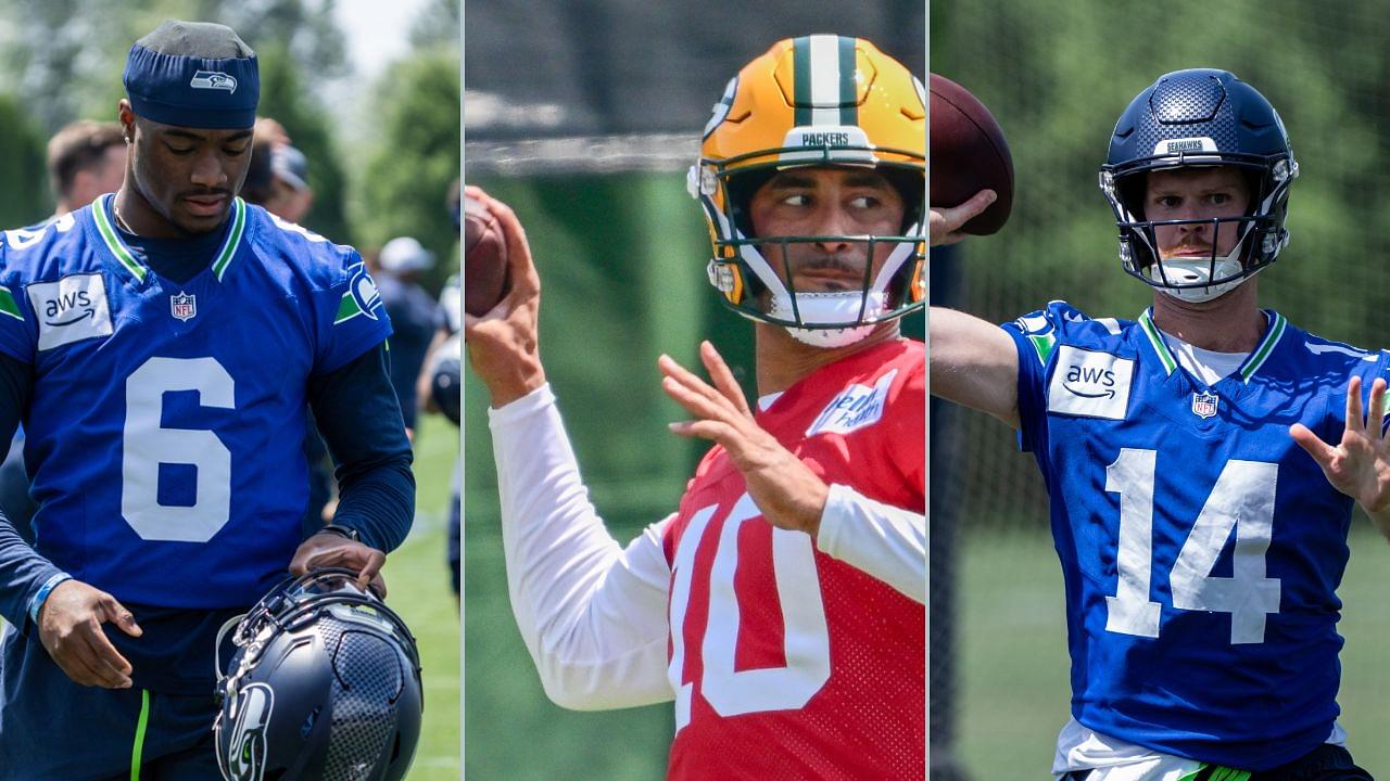 Jalen Milroe, Jordan Love and Sam Darnold