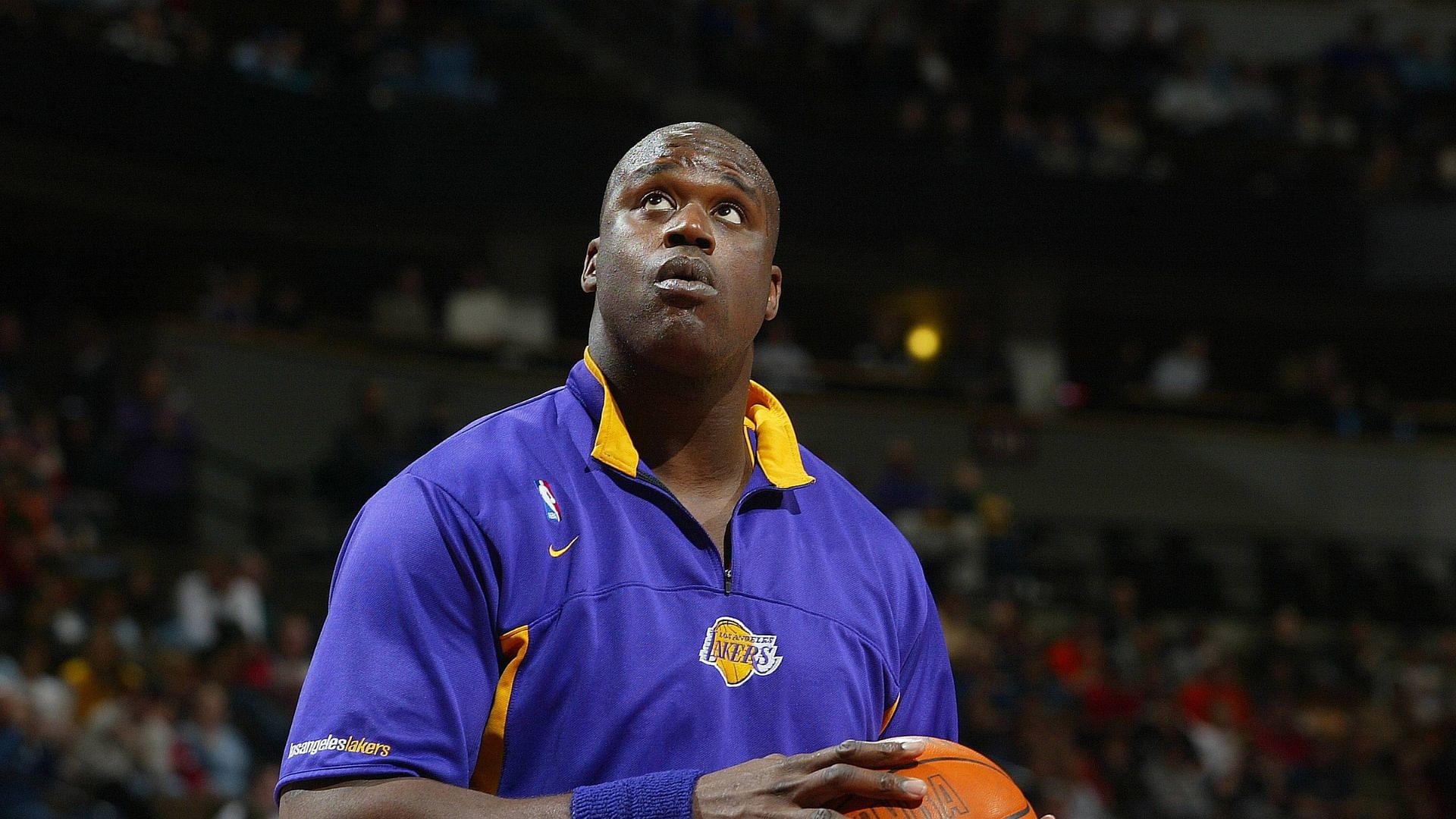 Shaquille O Neal (Los Angeles Lakers) - (icon7661602) Basketball Herren NBA 2001 2002 Einzelbild o0 LA L A Basketball Herren NBA 2001 2002