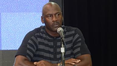 May 21, 2013; Charlotte, NC, USA; NBA team owner Michael Jordan announces that the Charlotte Bobcats will change their name and branding to the Charlotte Hornets starting in the 2014 2015 season at Time Warner Cable Arena.