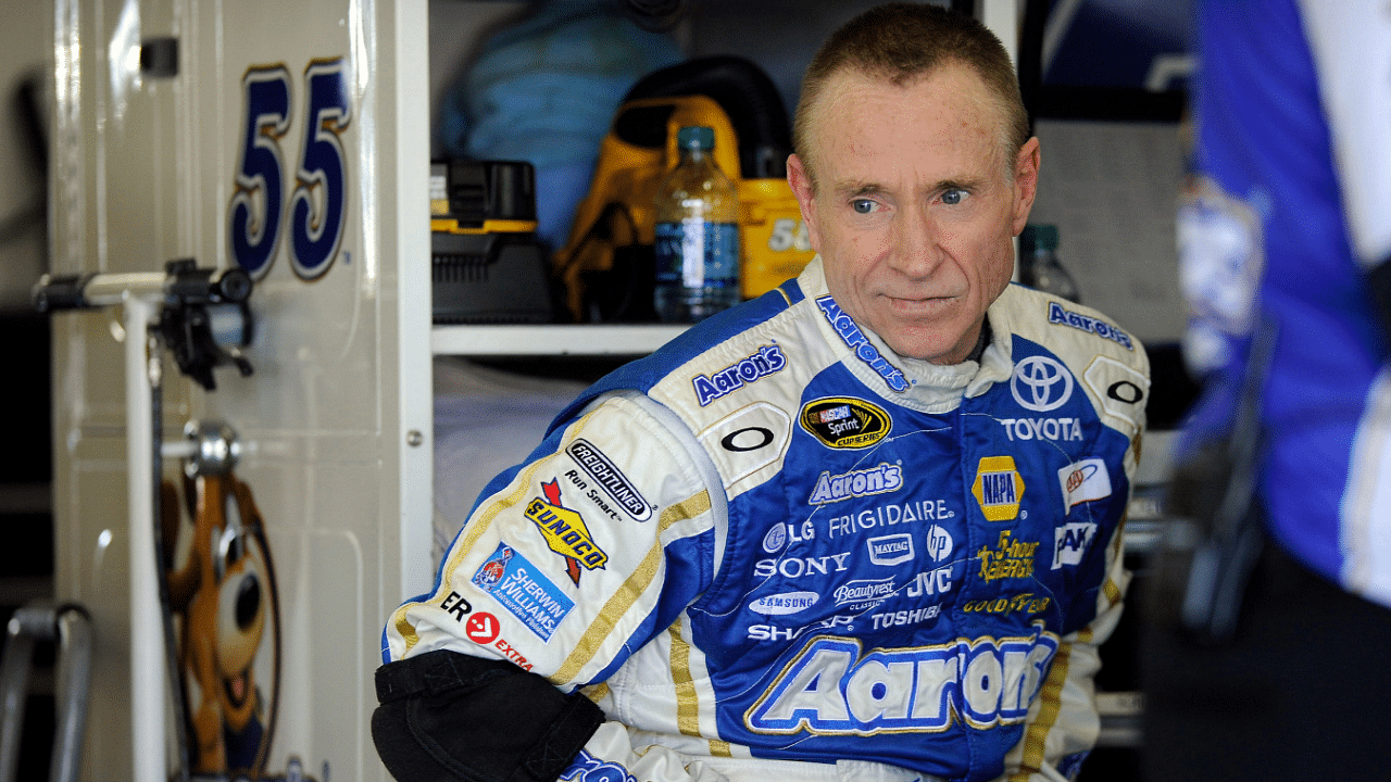 Apr 11, 2013; Fort Worth, TX, USA; Sprint Cup Series driver Mark Martin (55) during practice for the NRA 500 at Texas Motor Speedway. Mandatory Credit: Jerome Miron-Imagn Images