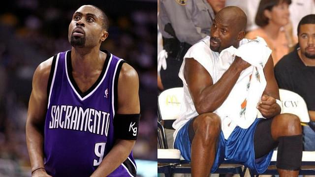 Kenny Thomas (L), Michael Jordan (R)