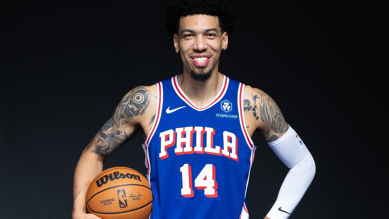 Philadelphia 76ers forward Danny Green (14) poses for a photo during media day at Philadelphia 76ers Training Complex.