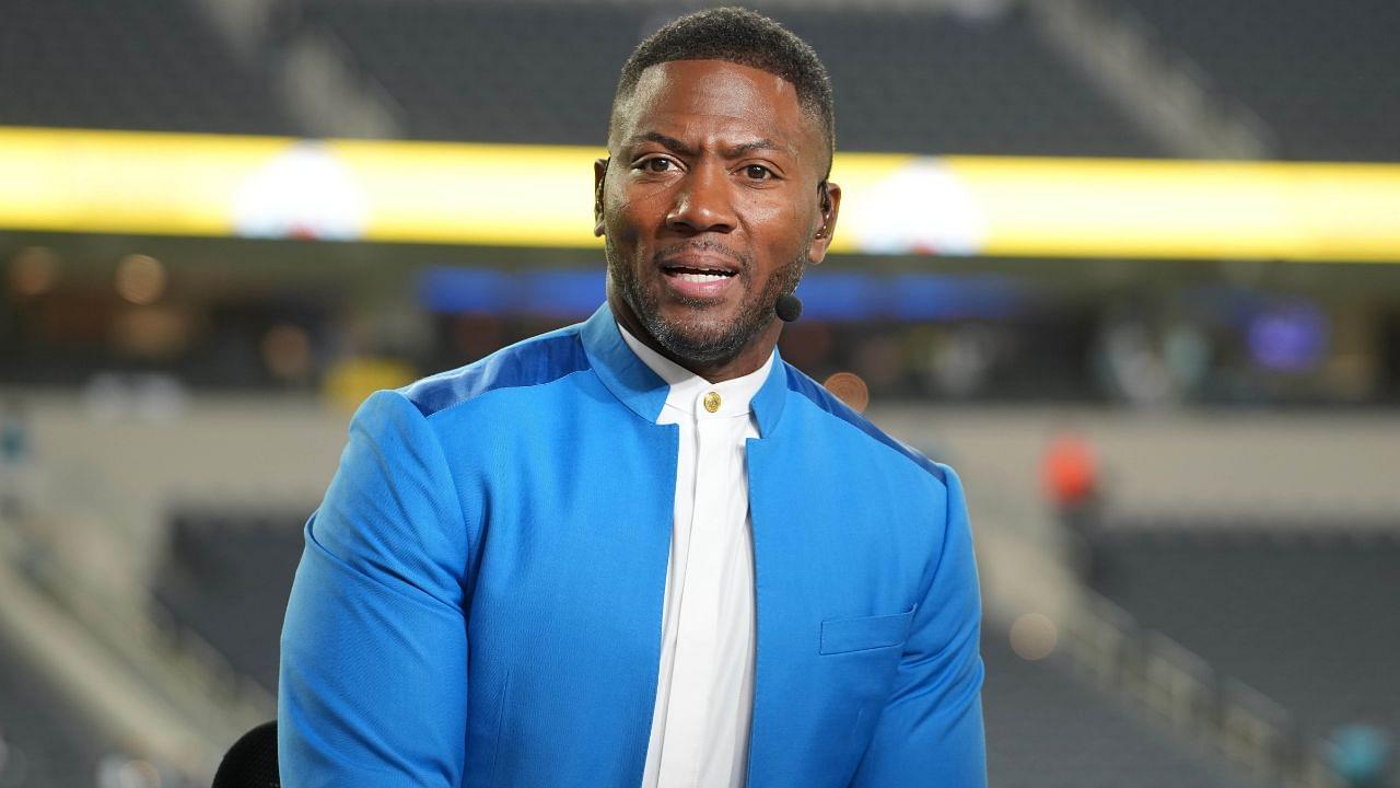 Ryan Clark on the ESPN Monday Night Football Countdown set before the game between the Baltimore Ravens and the Los Angeles Chargers at SoFi Stadium.