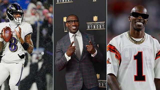 Lamar Jackson, Shannon Sharpe and Chad Johnson