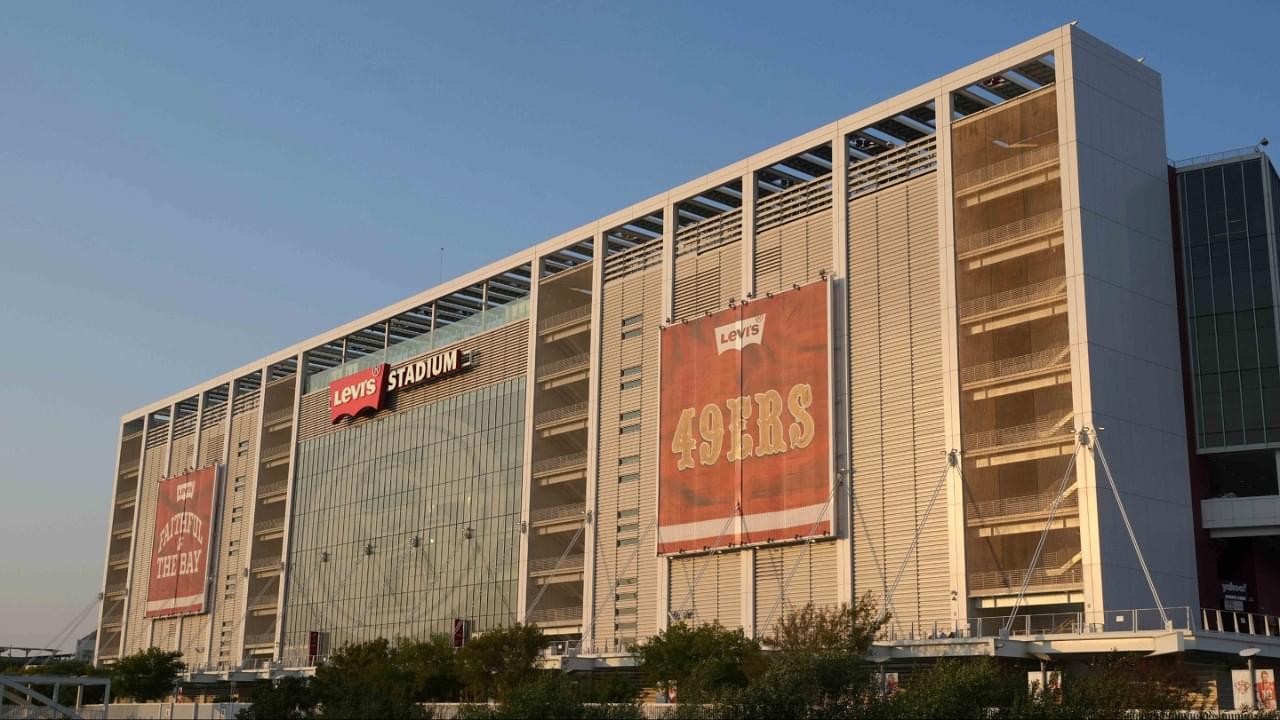 A general overall view of the Levi's Stadium exterior.