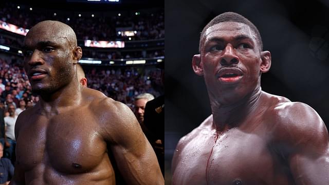 Kamaru Usman (L), Joaquin Buckley (R)