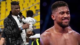 Francis Ngannou (L), Anthony Joshua (R)