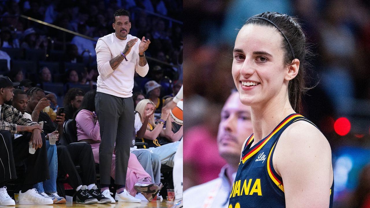 (L) Matt Barnes (R) Caitlin Clark