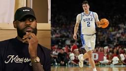 LeBron James (L) and Cooper Flagg (R)