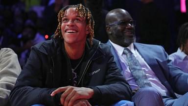 Shareef O'Neal with father Shaquille