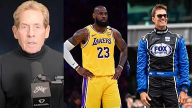 Skip Bayless (L), LeBron James (C), Tom Brady (R)