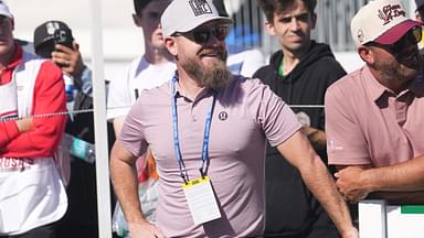 Former NFL quarterback Ryan Fitzpatrick interacts with golfers during a practice round of the WM Phoenix Open at TPC in Scottsdale on Tuesday, Feb. 4, 2025.