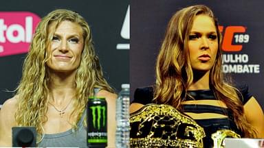 Kayla Harrison (L), Ronda Rousey (R)
