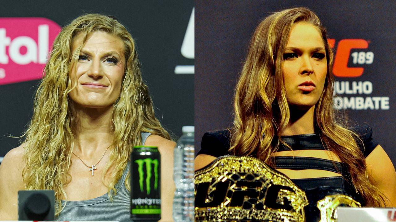 Kayla Harrison (L), Ronda Rousey (R)