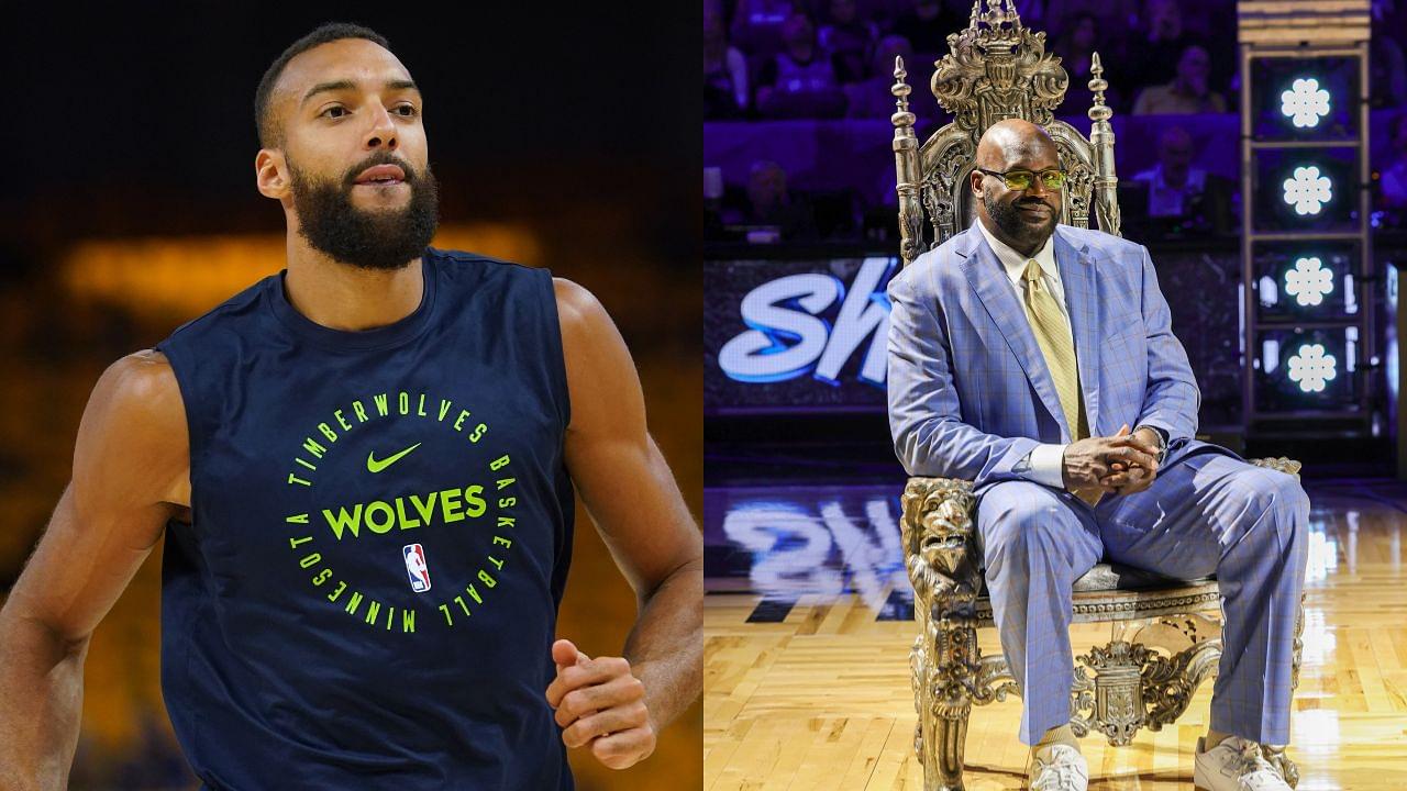 Rudy Gobert (L), Shaquille O'Neal (R)