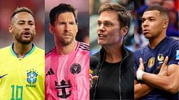 Neymar Jr., Lionel Messi, Tom Brady, Kylian Mbappe