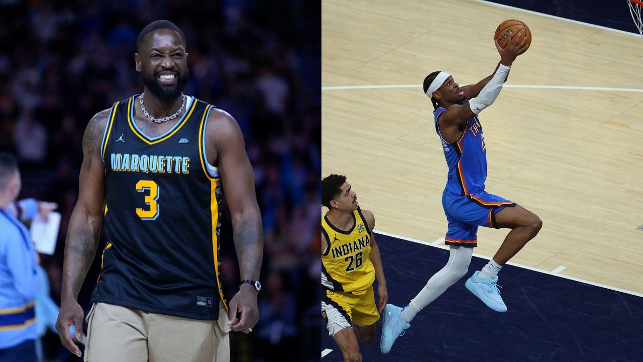 Dwyane Wade (L), Shai Gilgeous-Alexander (R)
