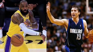 LeBron James (L), Steve Nash (R)