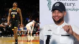 Bradley Beal (L), Steph Curry (R)