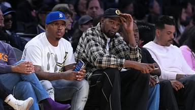 Kevin Durant attends WNBA game
